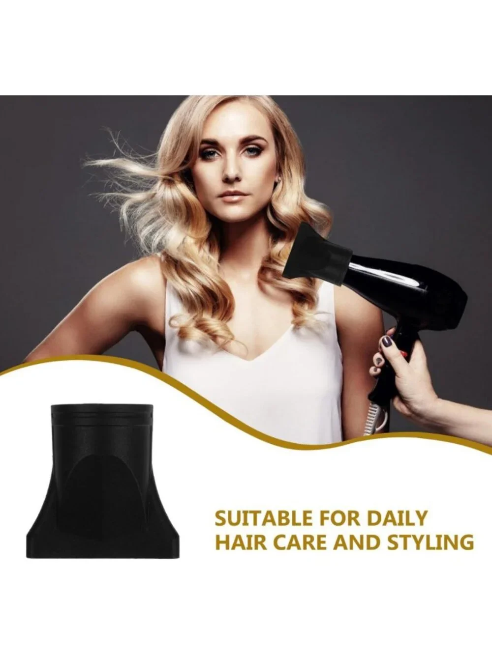 2Pcs Hair Dryer Nozzle Attachments - High Temp Resistant Concentrator Tips for